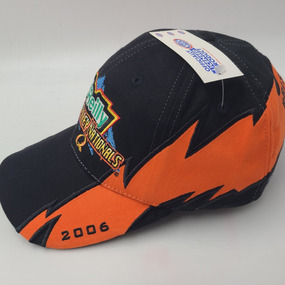 Vintage NHRA Thunder Valley Nationals Hat Adjustable Black Orange 2006 Bristol - Picture 5 of 11